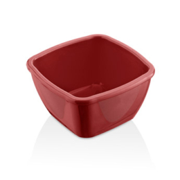 Соусник 100мл 70x70x35мм квадратный красный из поликарбоната по 250 шт/уп