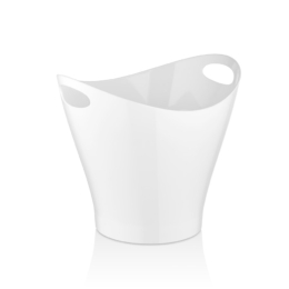 Ведро для шампанского 6л 300×240/165×165мм h260ммс белое из поликарбоната с ручками для 2-х бутылок по 6 шт/уп