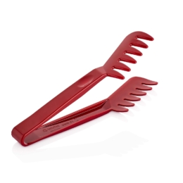 Щипцы кухонные для спагетти 22см красные из поликарбоната по 48 шт/уп
