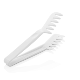 Щипцы кухонные для спагетти 22см белые из поликарбоната по 48 шт/уп