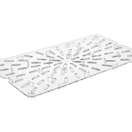 Сливная вставка к GN 1/1 (дренаж) поликарб. прозрачная по 12 шт/уп