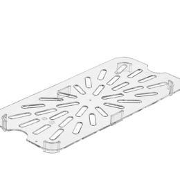 Сливная вставка к GN 1/3 (дренаж) поликарб. прозрачная по 36 шт/уп