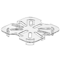 Сливная вставка к GN 1/6 (дренаж) поликарб. прозрачная по 48 шт/уп