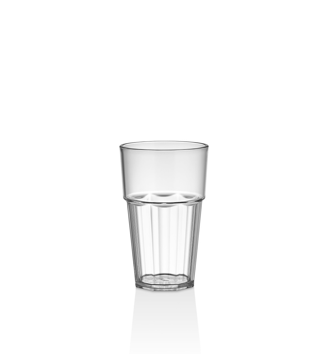 Стакан для напитков «Casablanka» 300мл d75мм h120мм прозрачный круглый из поликарбоната по 100 шт/уп