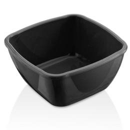 Соусник 100мл 70x70x35мм квадратный чёрный из поликарбоната по 250 шт/уп