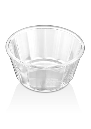Соусник 130мл d85мм h45мм круглый прозрачный из поликарбоната по 250 шт/уп
