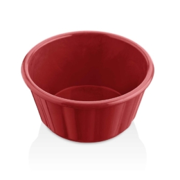 Соусник 130мл d85мм h45мм круглый красный из поликарбоната по 250 шт/уп