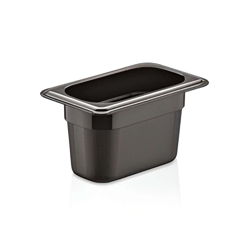 Гастроёмкость 1/9-100 0,75л п/п черная по 54 шт/уп