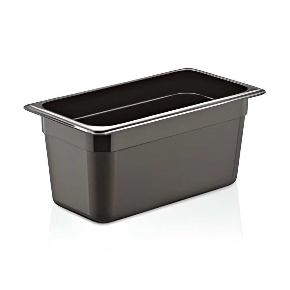 Гастроёмкость 1/4-150 3,5л п/п черная по 24 шт/уп