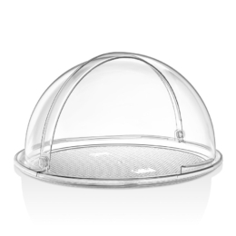 Поднос для подачи d38.5см прозрачный с крышкой Roll-Top круглый из поликарбоната по 1 шт/уп
