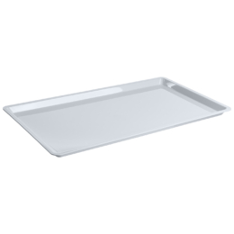 Поднос для подачи 53×32.5см белый (крышка 76826) прямоугольный из поликарбоната по 24 шт/уп