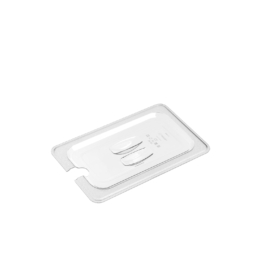 Крышка для гастроёмкости 1/4 прозрачная из поликарбоната универсальная с отверстием для ложки по 1 шт/уп48/