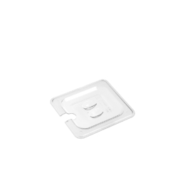 Крышка для гастроёмкости 1/6 прозрачная из поликарбоната универсальная с отверстием для ложки по 1 шт/уп48/