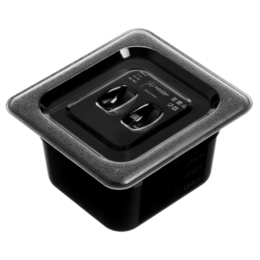 Крышка для гастроёмкости 1/6 нерж прозрачная из поликарбоната по 1 шт/уп48/