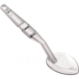 Ложка гарнирная 280мм прозрачная из поликарбоната по 10 шт/уп (400 шт/кор)