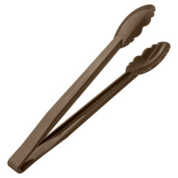Щипцы кухонные универсальные 30см коричневые из поликарбоната по 20 шт/уп