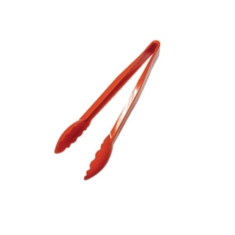 Щипцы кухонные универсальные 24см красные из поликарбоната по 20 шт/уп