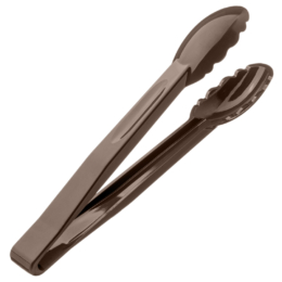 Щипцы кухонные универсальные 24см коричневые из поликарбоната по 20 шт/уп