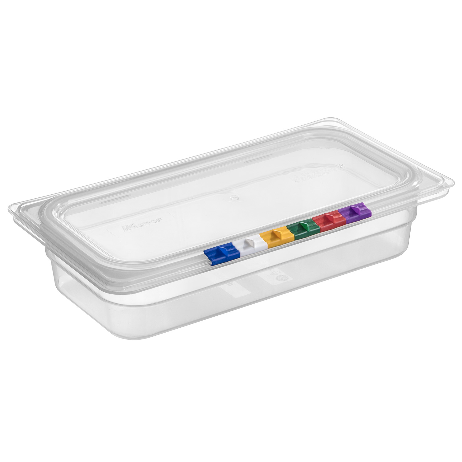 Гастроёмкость 1/3-65 2.4л п/п прозрачная с крышкой по 7 шт/уп