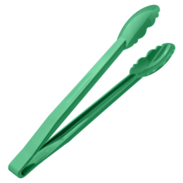 Щипцы кухонные универсальные 30см зелёные из поликарбоната по 20 шт/уп