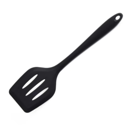 Лопатка для антиприг. поверхн. 30 см. изогнутая раб. часть 9*8 см. силикон широкая перфор. /1/