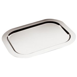 Поднос для подачи 39×26см без крышки прямоугольный металлический по 1 шт/уп