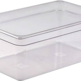 Гастроёмкость 1/2-200 11.7л прозрачная без крышки глубокая из поликарбоната по 6 шт/уп