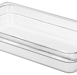 Гастроёмкость 1/3-65 2.4л прозрачная без крышки из поликарбоната по 7 шт/уп