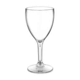 Бокал для вина «Classique» 255мл d75мм h165мм прозрачный из поликарбоната с высокой прозрачной ножкой по 50 шт/уп