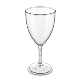 Бокал для вина «Classique» 280мл d80мм h175мм прозрачный из поликарбоната с высокой прозрачной ножкой по 50 шт/уп
