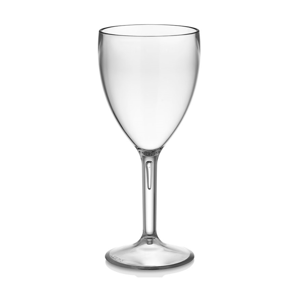 Бокал для вина «Classique» 320мл d82мм h195мм прозрачный из поликарбоната с высокой прозрачной ножкой по 50 шт/уп