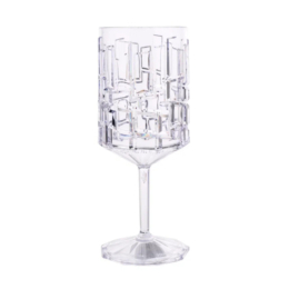 Бокал для вина «Crystal Mosaic» 350мл d75мм h200мм прозрачный из поликарбоната с высокой прозрачной ножкой по 50 шт/уп