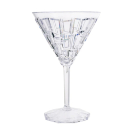 Бокал для мартини «Crystal Mosaic» 300мл d115мм h180мм прозрачный из поликарбоната с высокой прозрачной ножкой по 50 шт/уп
