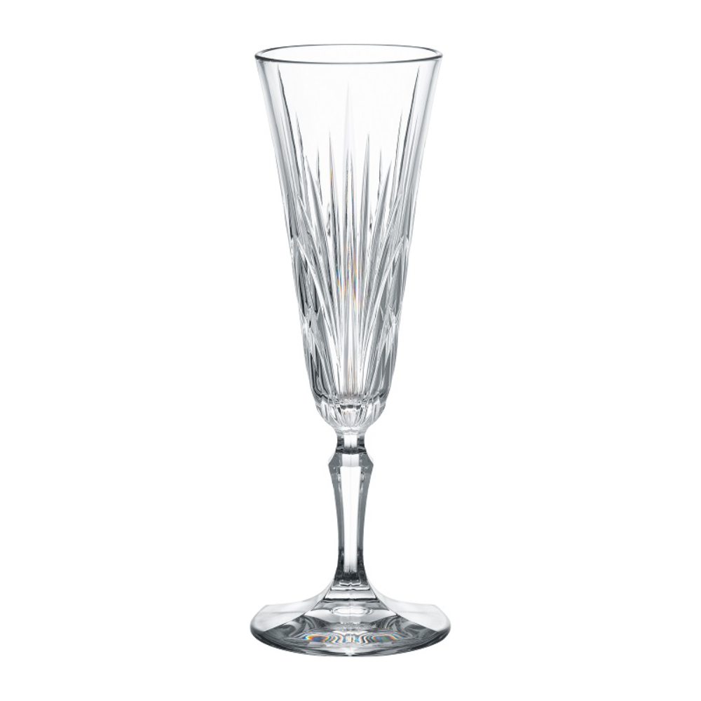 Бокал для шампанского «Infinityglass» 150мл d65мм h205мм прозрачный из поликарбоната с низкой прозрачной ножкой по 6 шт/уп