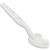 Ложка гарнирная 280мм белая из поликарбоната по 10 шт/уп (400 шт/кор)