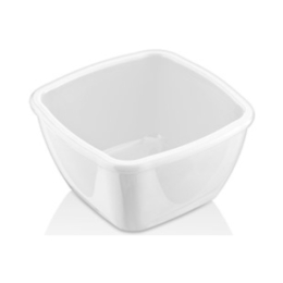 Соусник 100мл 70x70x35мм квадратный белый из поликарбоната по 250 шт/уп