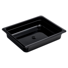 Гастроемкость 1/2-65 4л чёрная без крышки глубокая из поликарбоната по 1 шт/уп