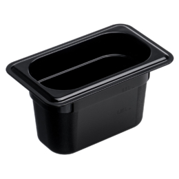 Гастроемкость 1/9-100 0,8л чёрная без крышки глубокая из поликарбоната по 1 шт/уп