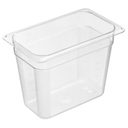 Гастроемкость 1/4-200 4,9л прозрачная без крышки глубокая из поликарбоната по 1 шт/уп