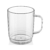 Кружка кофейная/чайная «Classique» 300мл d75мм h90мм прозрачная круглая с ручкой из поликарбоната по 100 шт/уп