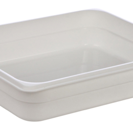Гастроёмкость 1/2-65 3.8л белая без крышки глубокая пластиковая по 14 шт/уп