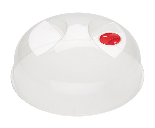 Крышка d=29 см. для СВЧ с паровыпускным клапаном пластиковая /1/22/