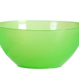 Салатник круглый 2000мл d205мм h95мм салатовый пластиковый по 80 шт/уп