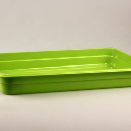 Гастроёмкость 1/1-65 8.5л зелёная без крышки глубокая пластиковая по 7 шт/уп