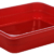 Гастроёмкость 1/2-65 325x265мм h65мм 3.8л красная прямоугольная без крышки пластиковая по 14 шт/уп