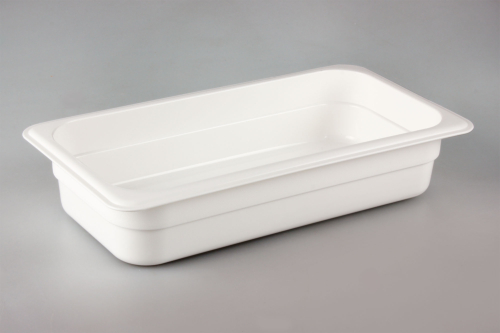 Гастроёмкость 1/3-65 2.4л белая без крышки глубокая пластиковая по 7 шт/уп