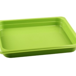 Гастроёмкость 1/2-40 2.3л зелёная без крышки глубокая пластиковая по 24 шт/уп