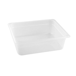 Гастроёмкость 1/2-100 6л прозрачная без крышки глубокая пластиковая по 12 шт/уп