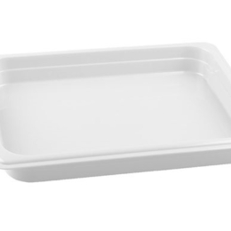 Гастроёмкость 1/2-40 2.3л белая без крышки глубокая пластиковая по 24 шт/уп