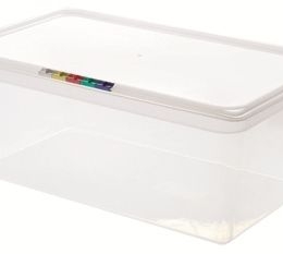 Гастроёмкость 1/1-200 26.5л прозрачная без крышки глубокая пластиковая по 3 шт/уп